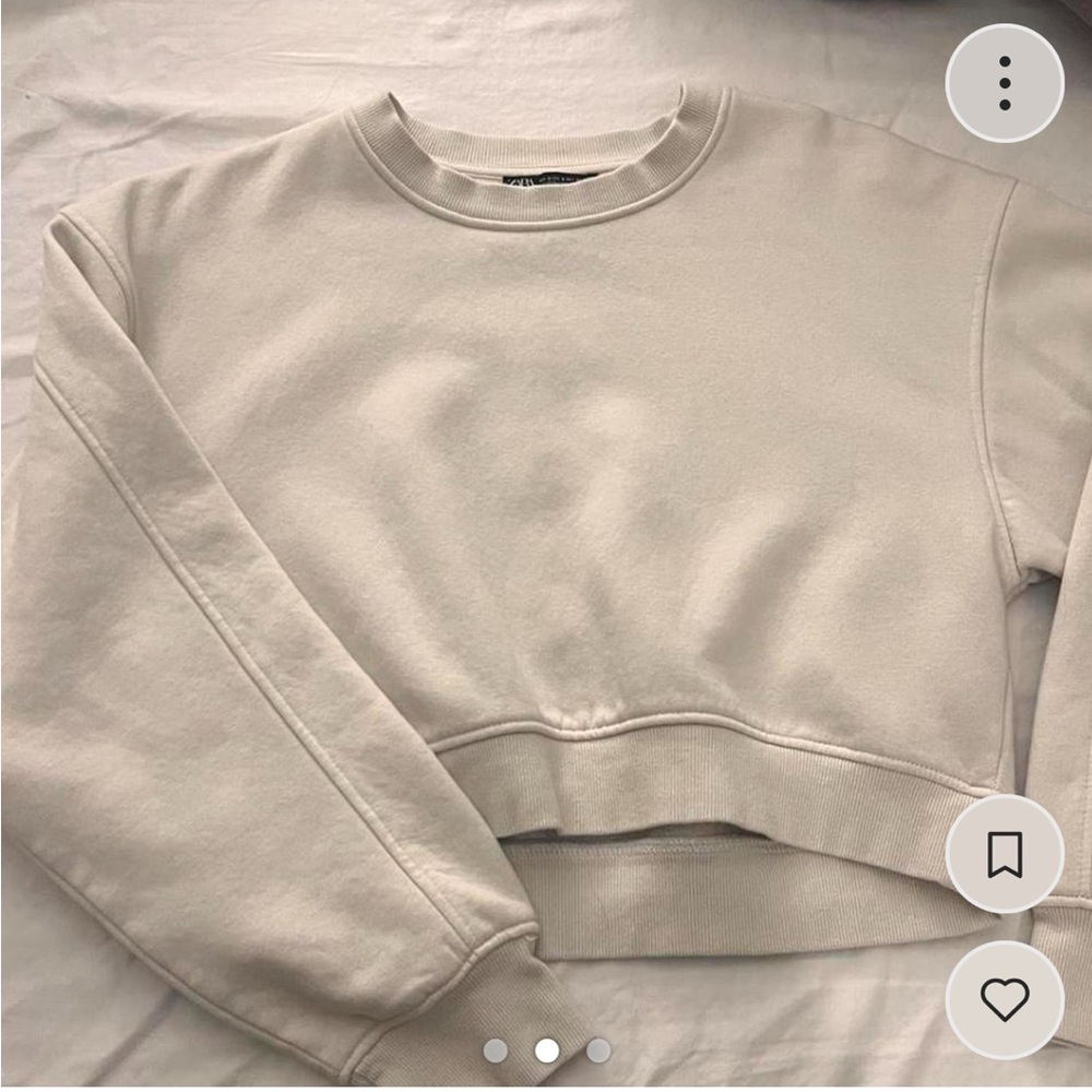 Zara Beige Sweatshirt